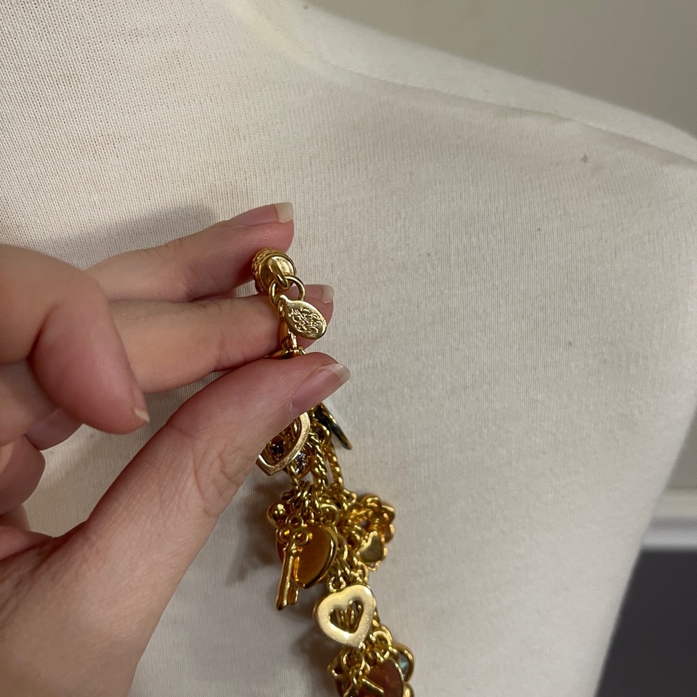 Kirks Folly Key to My Heart Gold Charm Bracelet - Picture 6 of 7